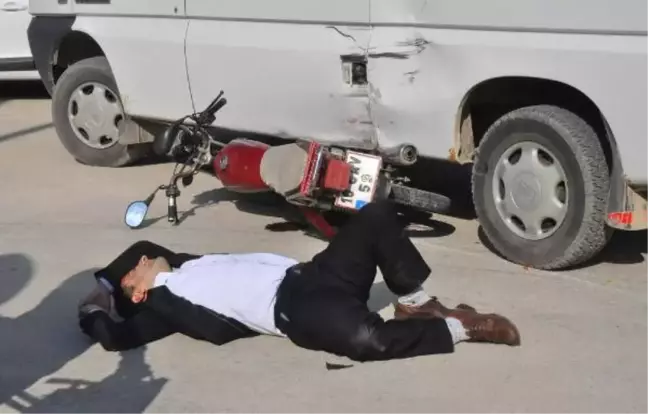 Motorsiklet Sürücüsünün Ölümden Döndüğü Kaza