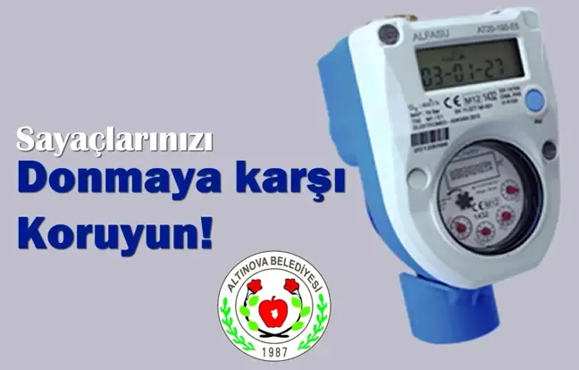 Su sayaçları için 'don' uyarısı