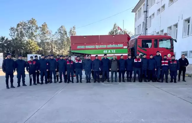 Çine'de Jandarmaya Yangın Önleme Eğitimi Verildi