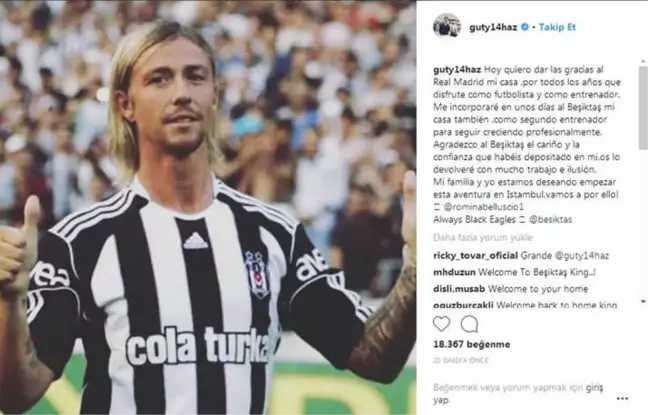 Guti Hernandez, Beşiktaş'ı Açıkladı