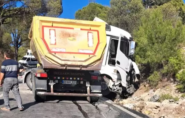 Muğla'da Trafik Kazası: Tır Sürücüsü Yaralandı