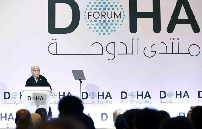 Emine Erdoğan, Doha Forum 2024 programında konuştu Açıklaması