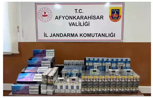 Afyonkarahisar'da Kaçak Sigara ve Elektronik Sigara Operasyonu