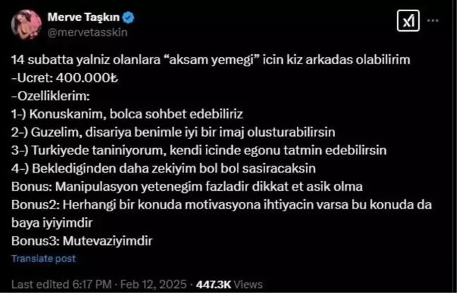 Sosyal Medya Fenomeni Merve Taşkın Gözaltında