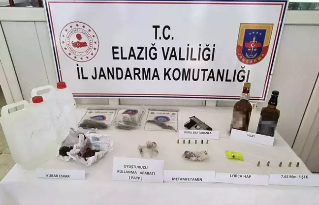 Elazığ'da Kaçak İçki ve Uyuşturucu Operasyonu: 8 Gözaltı