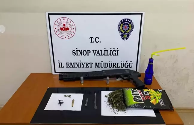 Sinop'ta Uyuşturucu ve Tüfek Ele Geçirildi