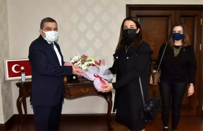 İl Milli Eğitim Müdürü Çalışkan ve beraberindeki öğretmenler Vali Işık'ı ziyaret etti