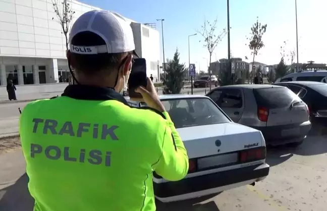 Aksaray'da Engelli Park Yerlerine Cezalar Başladı