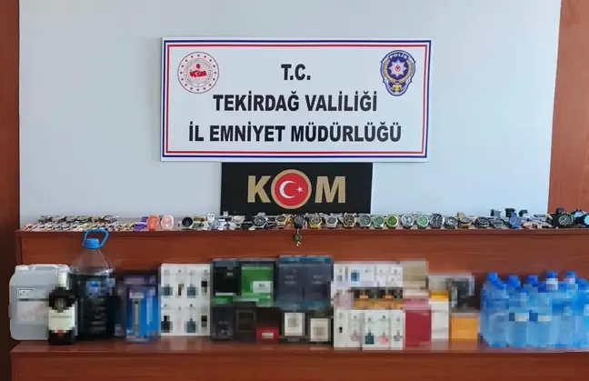 Tekirdağ'da Sahte İçki ve Gümrük Kaçağı Ürünler Ele Ge geçirildi