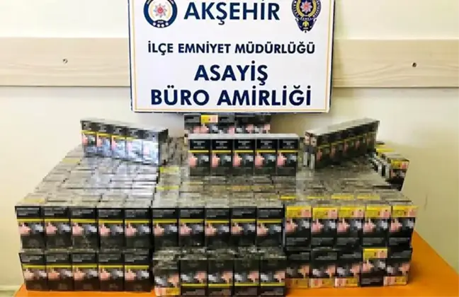 Akşehir'de Kaçak Sigara ve Tütün Operasyonu: 40 Kilogram Tütün ve Binlerce Kaçak Sigara Ele Geçirildi