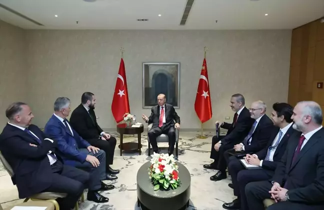 Cumhurbaşkanı Erdoğan, Sırbistan'da Sancak bölgesinin liderlerini kabul etti