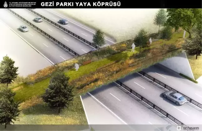 Gezi Parkı'na Yapılacak Ekolojik Yaya Köprüsü Böyle Görünecek