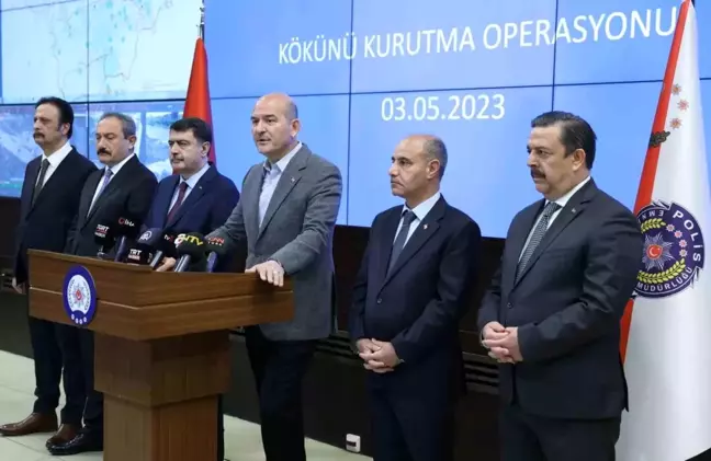 Bakan Soylu, '53. Kökünü Kurutma' operasyonunda 524 şüphelinin yakalandığını açıkladı