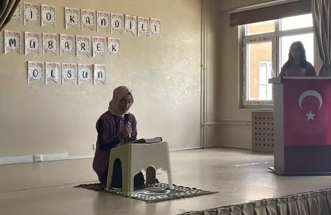 Ardahan'da 15 Temmuz Şehidi Tekin için isminin verildiği okulda mevlit programı düzenlendi