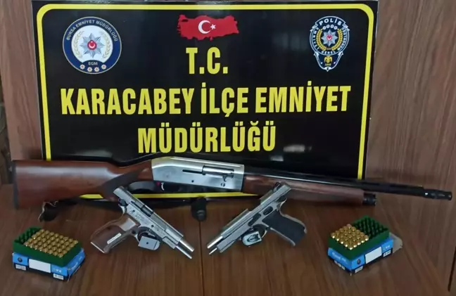 Karacabey'de silahla ateş eden 2 zanlı yakalandı