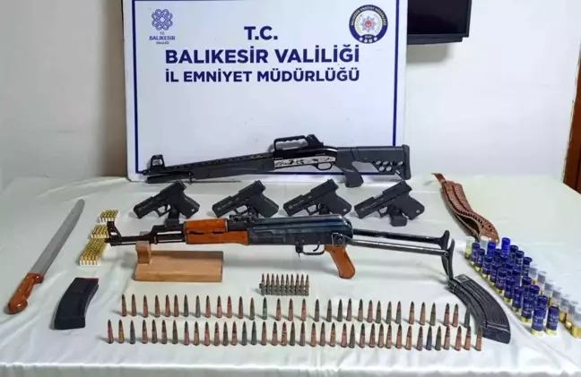Balıkesir'de Kalaşnikof Tüfek Ele Geçirildi, 1 Kişi Tutuklandı