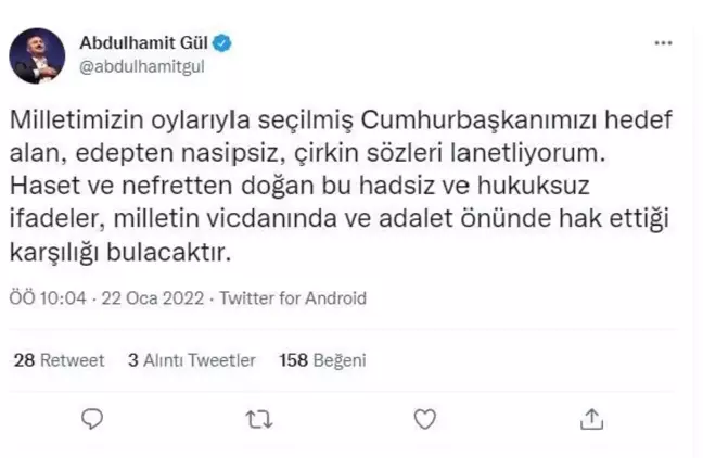 Bakan Gül'den Sedef Kabaş'a tepki: Adalet önünde hak ettiği karşılığı bulacak