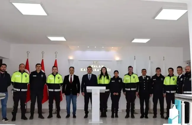 Son dakika haberleri: Polis teşkilatından kaymakama ziyaret