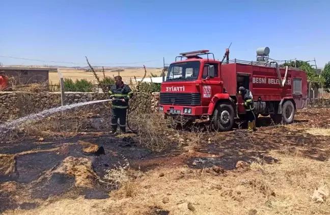Son dakika haber! Bahçede çıkan yangında inek telef oldu