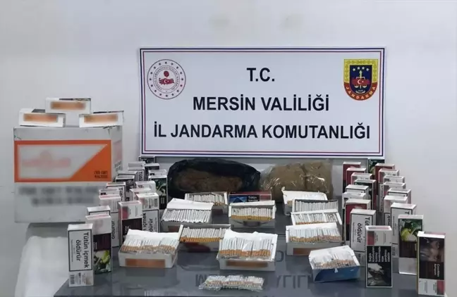 Mersin'de kaçak sigara operasyonu: 13 bin makaron ve 20 kilogram tütün ele geçirildi