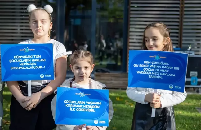 Sakarya'da Çocuklar, Dünya Çocuk Hakları Günü'nde Filistinli Akranlarını Unutmadı