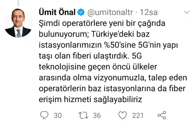 Türk Telekom CEO'su ortak altyapı çağrısı yaptı