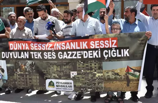 Şırnak'ta Filistin'e Destek Gösterisi