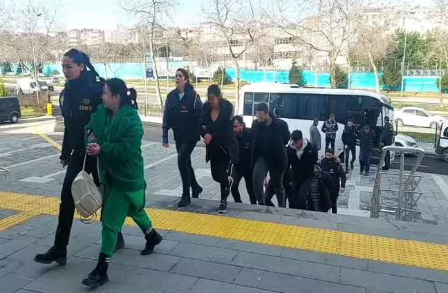 Tekirdağ merkezli 'KAFES-36' operasyonunda 18 şüpheli adliyeye sevk edildi
