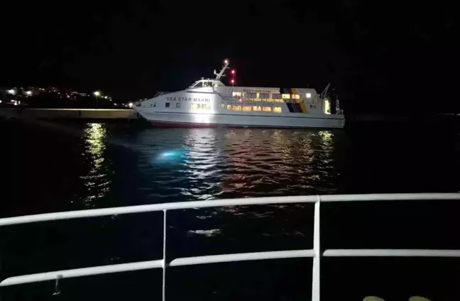 Yunanistan'dan Bodrum'a giden feribot deniz ortasında arıza yaptı