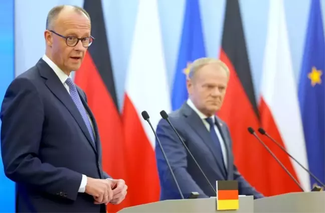 Almanya Başbakanı Merz Polonya'da Tusk ile Görüştü: Rusya Tehdidi Vurgulandı