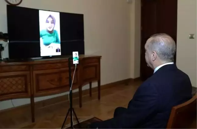 Erdoğan, Ümmü Gülsüm Genç'le canlı yayında görüştü