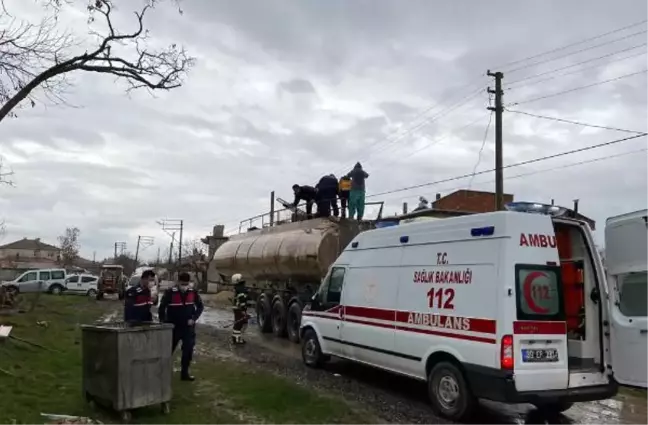 Kaynak yapılan tankerde oksijen tüpü patladı: 3 yaralı