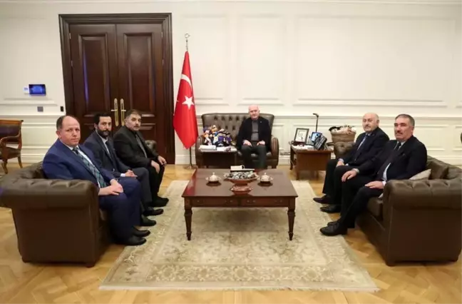 Son dakika haberi: Bayburt heyetinden İçişleri Bakanı Soylu'ya ziyaret