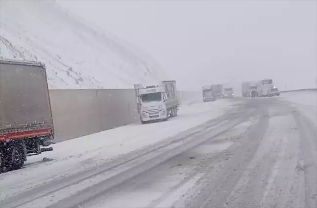 Erzincan'da Kar Yağışı Ulaşımı Aksattı