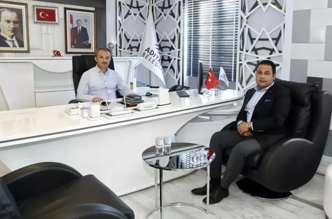 GÖLBAŞI BELEDİYE BAŞKANI YILDIRIM'DAN, BAŞKANIMIZA ZİYARET