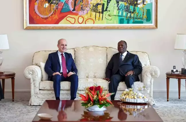 TBMM Başkanı Numan Kurtulmuş, Fildişi Sahili Devlet Başkanı Alassane Outtara ile bir araya geldi