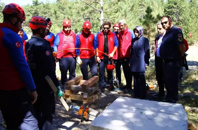 Cansuyu Yardımlaşma ve Dayanışma Derneği Arama Kurtarma Birimi Tatbikatı