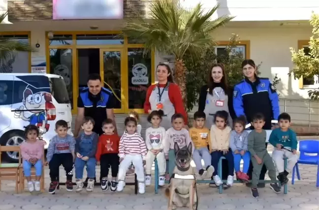 Adıyaman'da Anaokulu Öğrencilerine Polislik Mesleği Tanıtıldı