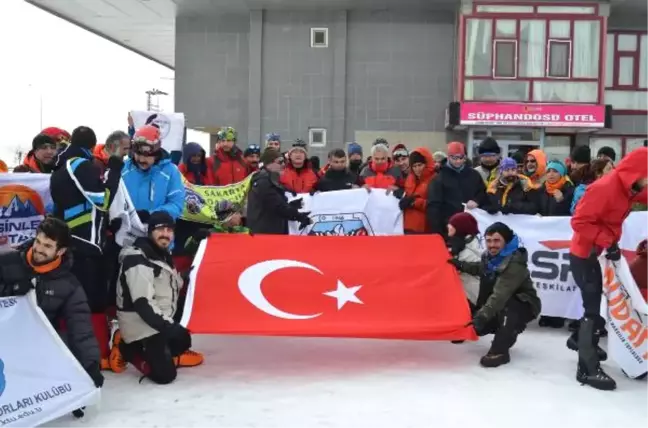 101 Dağcı, Eksi 40 Derecede Süphan Dağı'na Tırmanacak