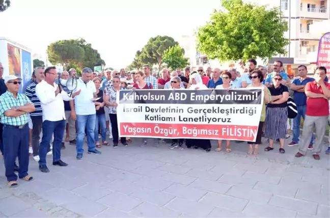Didim'de İsrail Protestosu