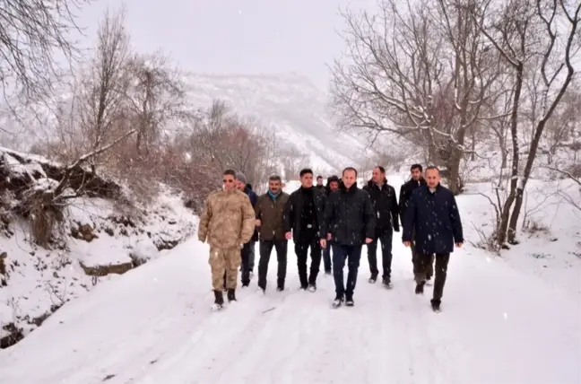 İlçe protokolünden köy ziyareti
