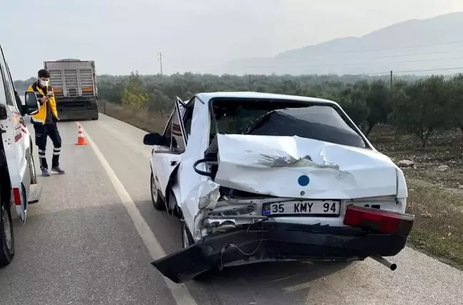 Otomobille tır çarpıştı: 1 yaralı