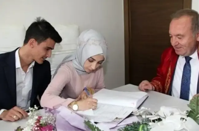 Sungurlu'da 2021 yılında 262 çift evlendi