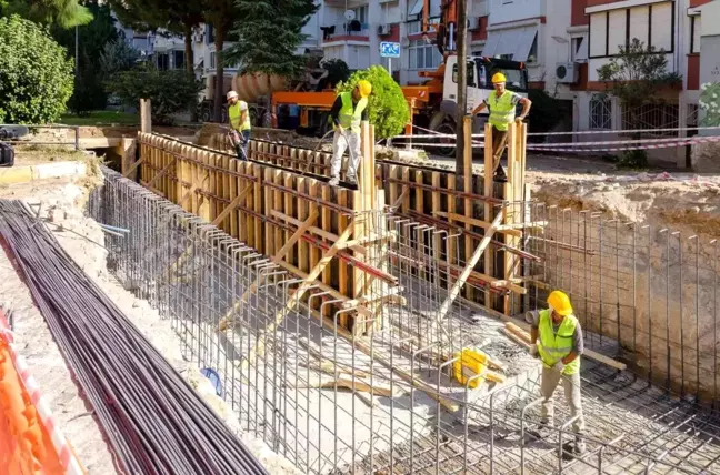 Balçova'da taşkın riskini bitirecek projede sona gelindi