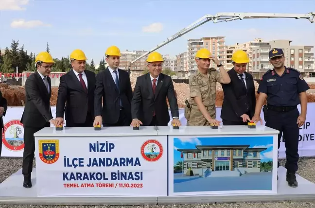 Nizip İlçe Jandarma Komutanlığı Hizmet Binası'nın Temeli Atıldı