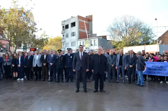 Gömeç'te Atatürk'ün vefatının 85. yılı törenle anıldı