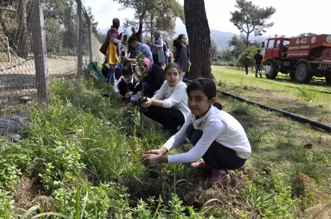 Öğrenciler Ağaç Müzesi'ne Fidan Dikti