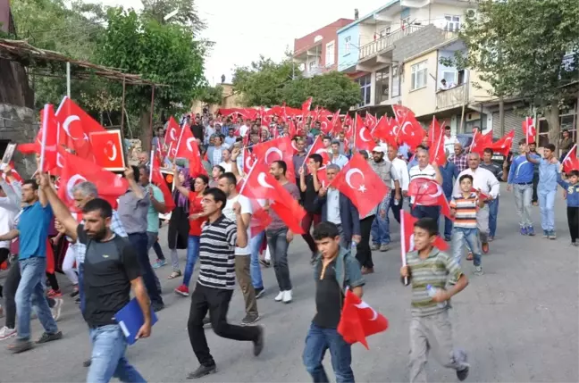 Kocaköy'de Teröre Lanet Yürüyüşü
