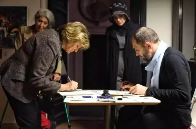 Ressam' Emniyet Müdürünün 'Kelimenin Kalbi' Sergisi Roma'da