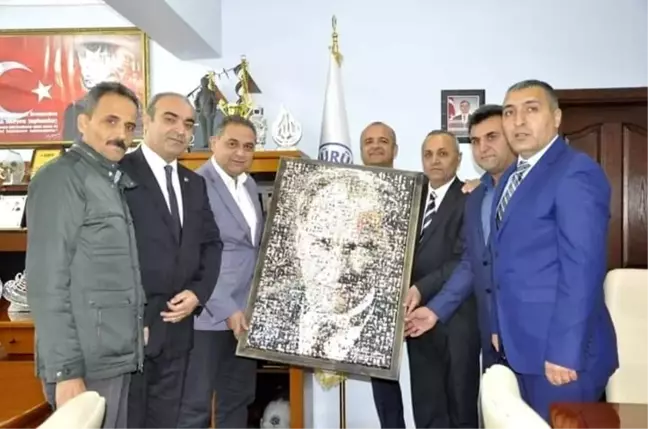 Bağlıçay köyü Dernek Başkanı Özülüş'ten Başkan Çiftçi'ye ziyaret